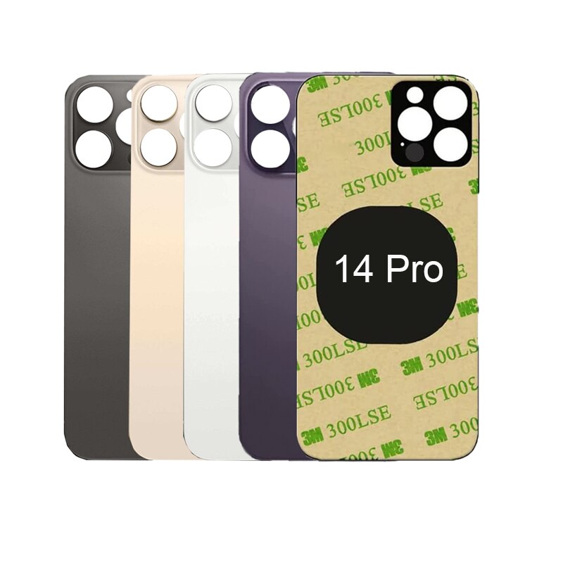 Large Camera Hole Back Glass For iPhone 14 Pro