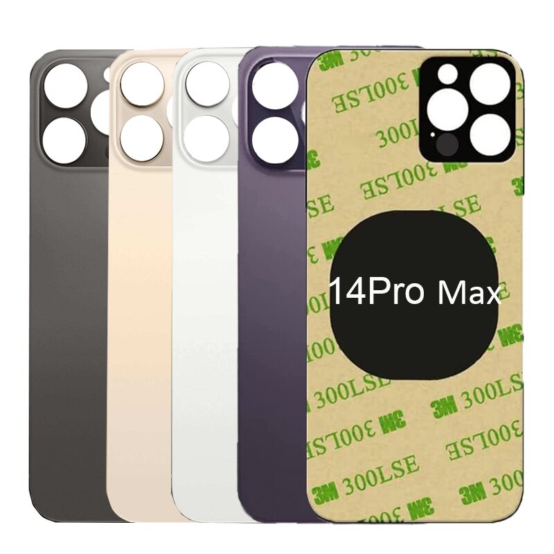 Large Camera Hole Back Glass For iPhone 14 Pro Max