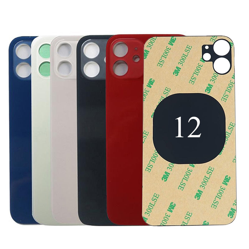 Large Camera Hole Back Glass For iPhone 12