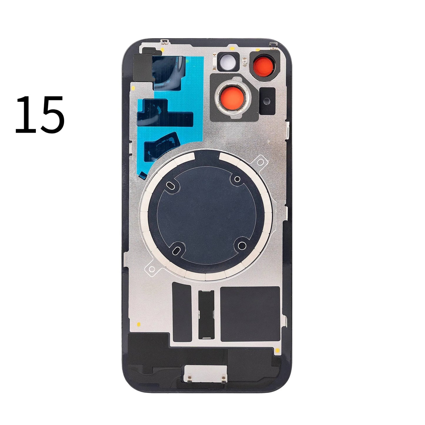 iPhone 15 Back Glass With Steel Plate And Magnet