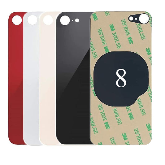 Large Camera Hole Back Glass For iPhone 8