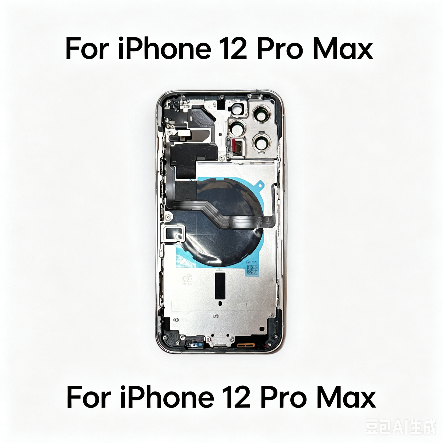 For iPhone 12 Pro Max Back Housing With Components Pre-Installed