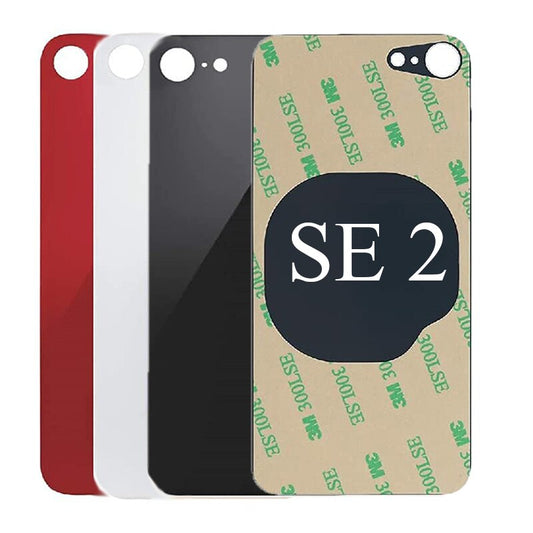 Large Camera Hole Back Glass For iPhone SE 2